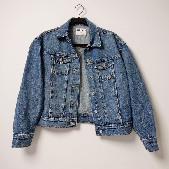 Old Navy Jackets & Blazers - Old Navy Denim Jacket Medium‎ Wash Classic Trucker Jean Jacket XS